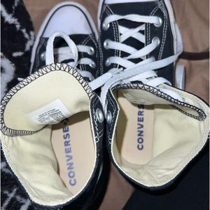 Black and White High Top Converse